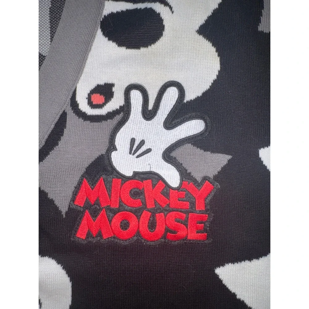 NWOT Disney Mickey Mouse Oversized Patch 5 Button Cardigan, Medium - Picture 4 of 8